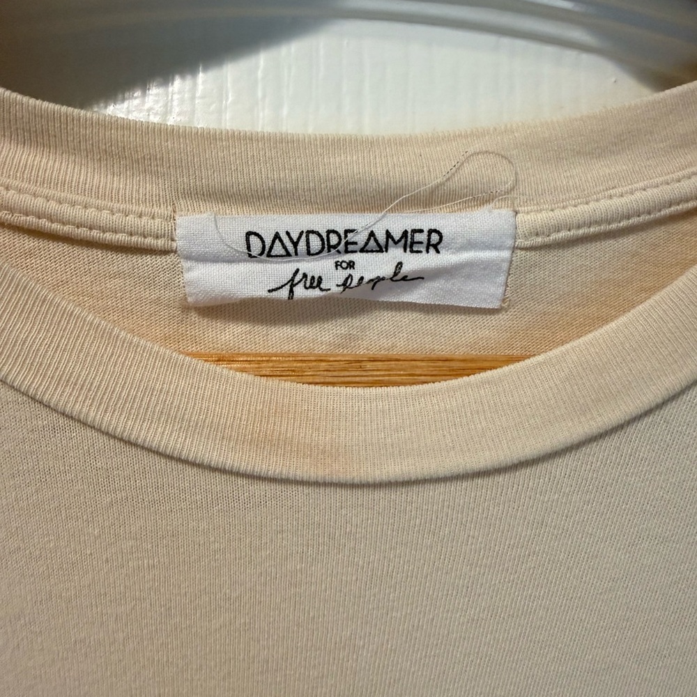Free People Daydreamer Queen of Hearts Graphic Long Sleeve Tee - Cream - Picture 3 of 5